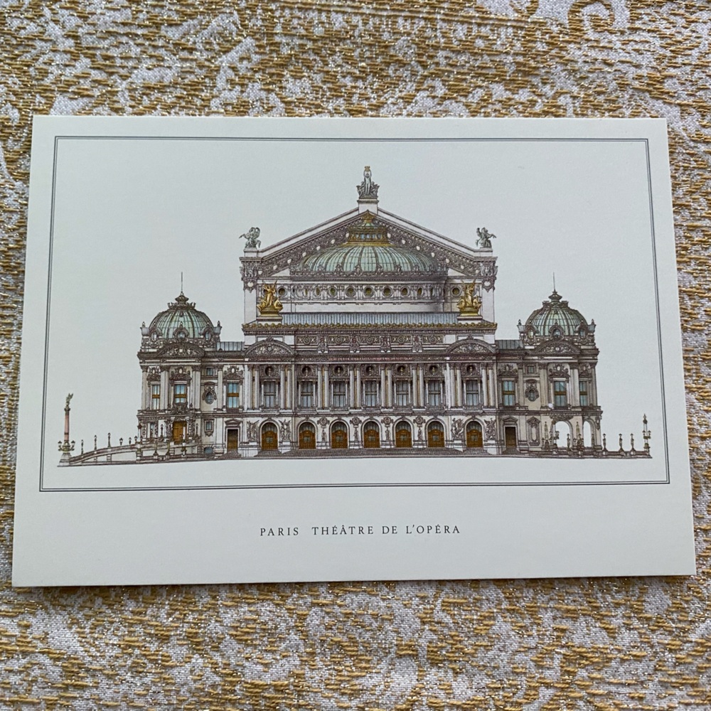OPERA GARNIER FRENCH POSTALE CARTE